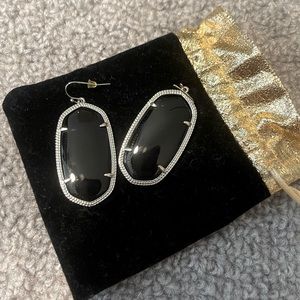 Kendra Scott Black and Silver Earrings